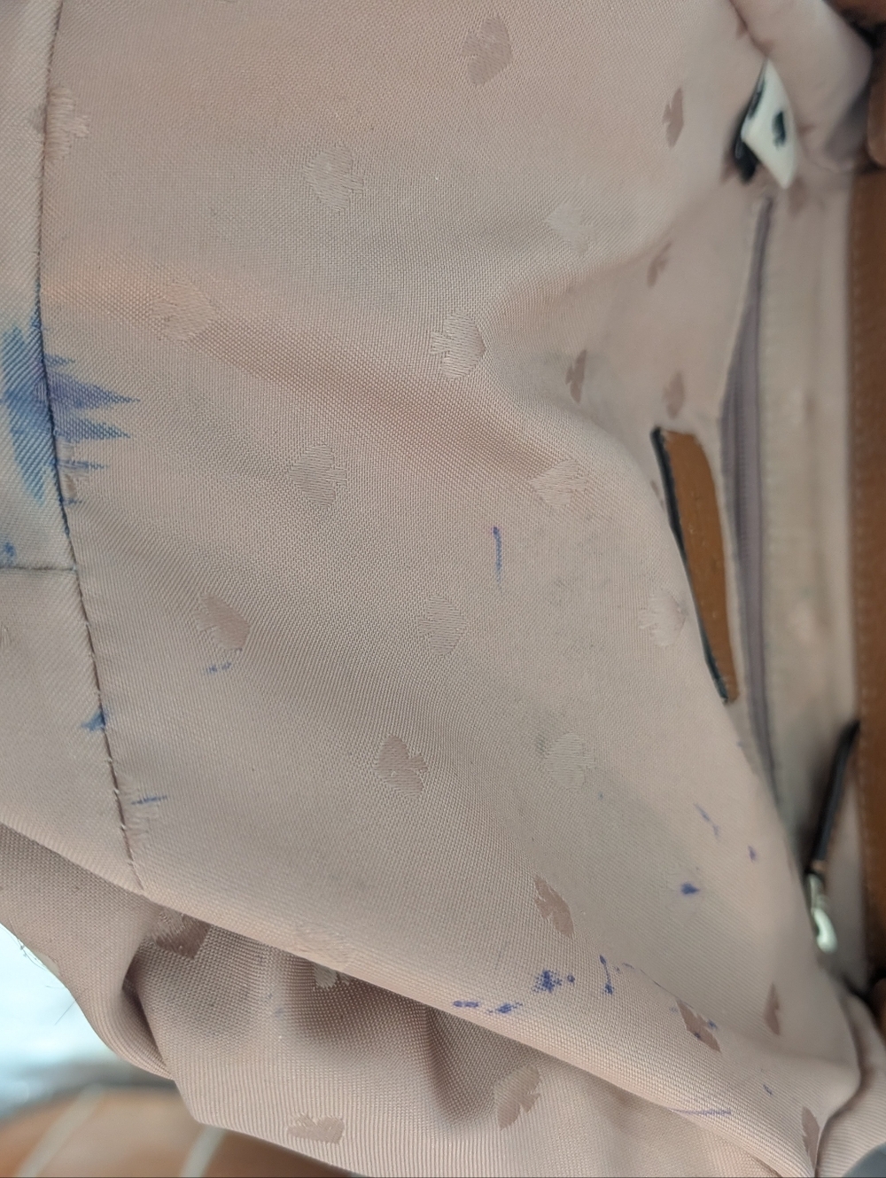 kate spade Pebbled Leather Drawstring Backpack in Tan - Picture 7 of 16
